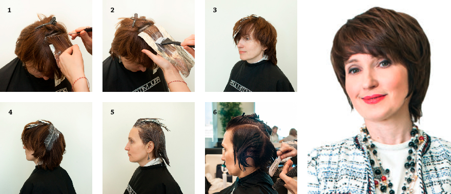 Техника окрашивания волос Paul Mitchell