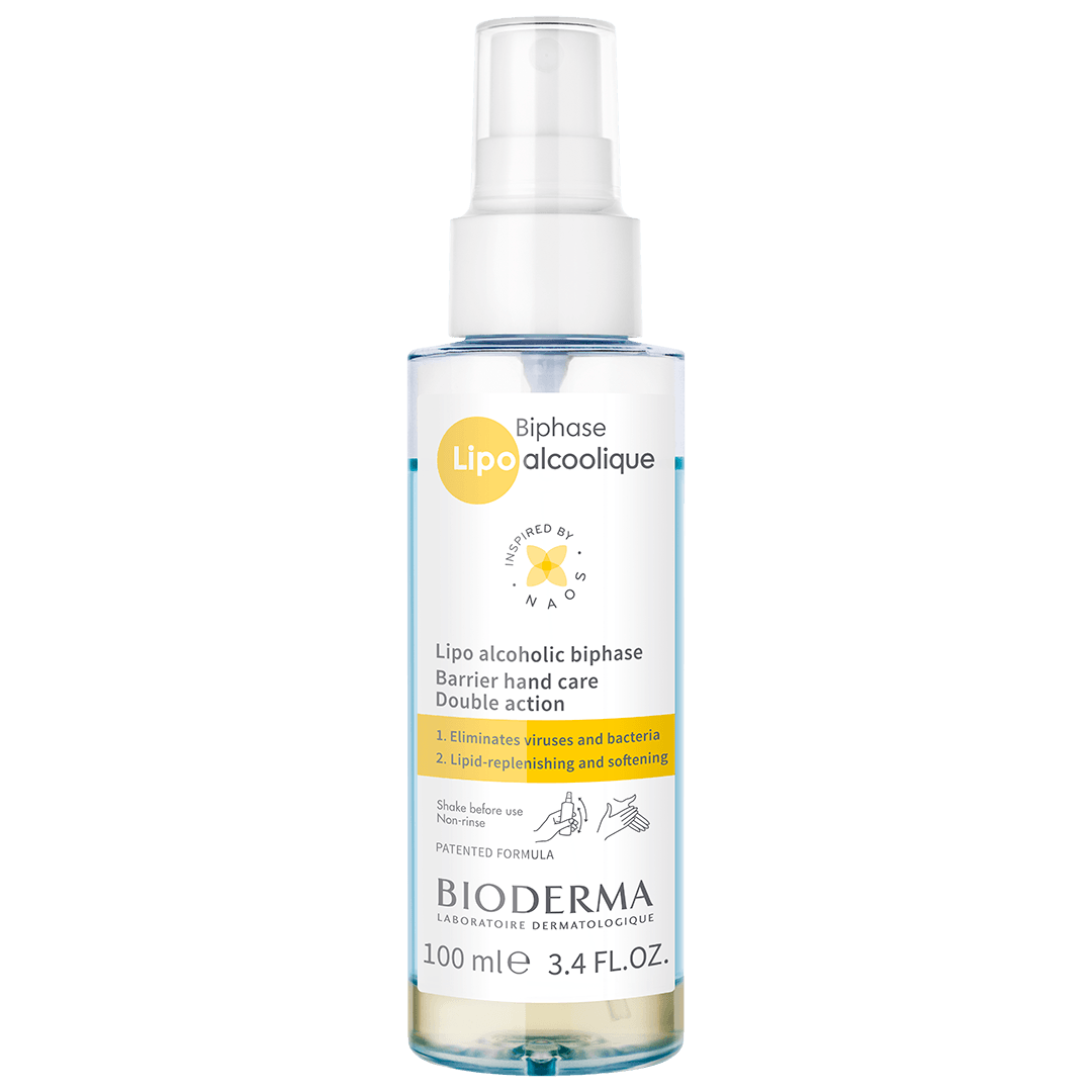 Bioderma представляет новый тип косметических вироцидов: уничтожение 99,9% вирусов и бактерий и восполнение запасов липидов.